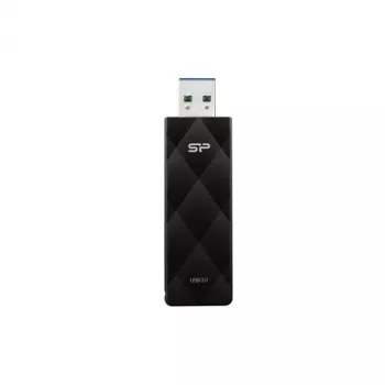 Silicon Power Blaze B20 Memoria USB 3.2 Gen 1 de 16GB, conector retráctil, negra