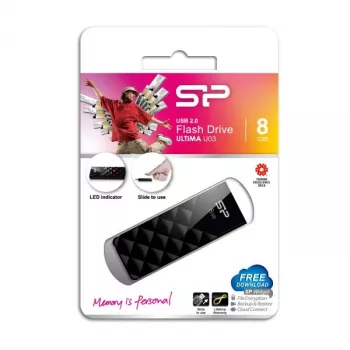Silicon Power Ultima U03 memoria USB 8GB, negro (SP008GBUF2U03V1K)