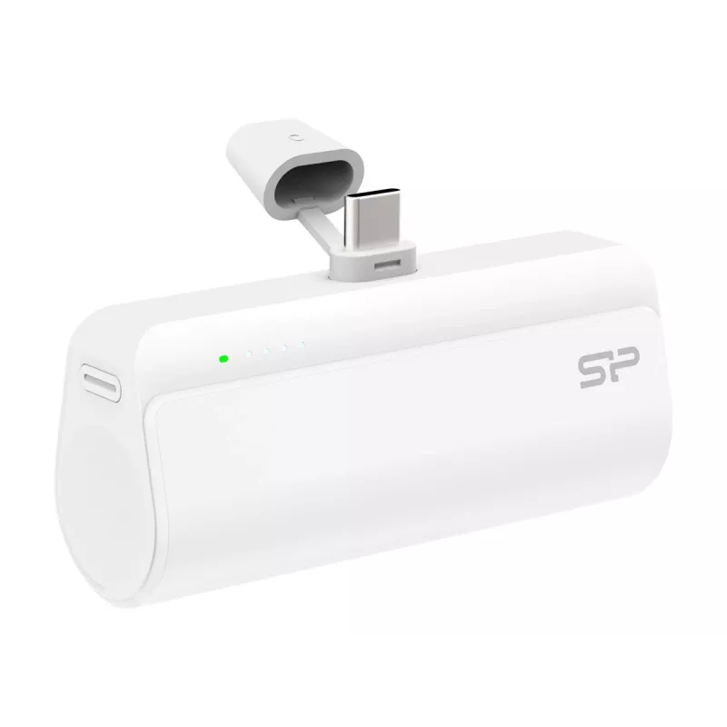 Silicon Power QD50 batería externa, 5000 mAh, USB-C, blanco (SP5K0MAPBKQD500W)