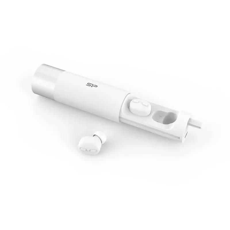 Silicon Power Blast Plug BP81 auriculares Bluetooth, resistentes al agua IPX5, blanco (SP5MWASYBP81BT0W)