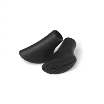 Silva Rubber Paws puntas de bastones de trekking (par) - negro, 11 mm