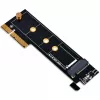 SilverStone ECM25-V2 Tarjeta adaptadora de SSD M.2 NVMe a PCIe Gen3 x4 con soportes de perfil completo y perfil bajo