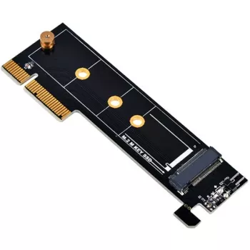 SilverStone ECM25-V2 Tarjeta adaptadora de SSD M.2 NVMe a PCIe Gen3 x4 con soportes de perfil completo y perfil bajo