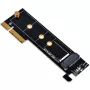 SilverStone ECM25-V2 Tarjeta adaptadora de SSD M.2 NVMe a PCIe Gen3 x4 con soportes de perfil completo y perfil bajo