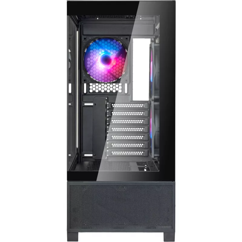 SilverStone Lucid 05 Black caja semitorre con diseño panorámico de cristal de 270°