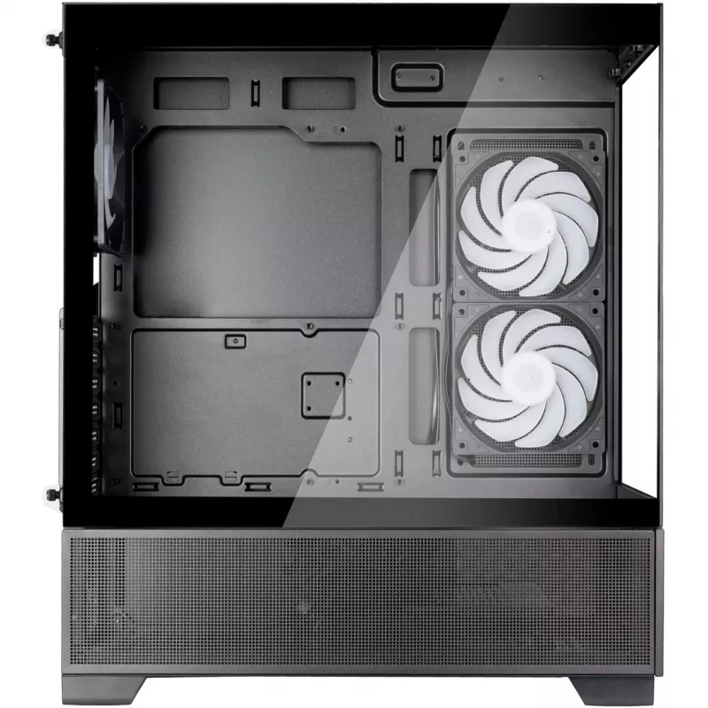 SilverStone Lucid 05 Black caja semitorre con diseño panorámico de cristal de 270°