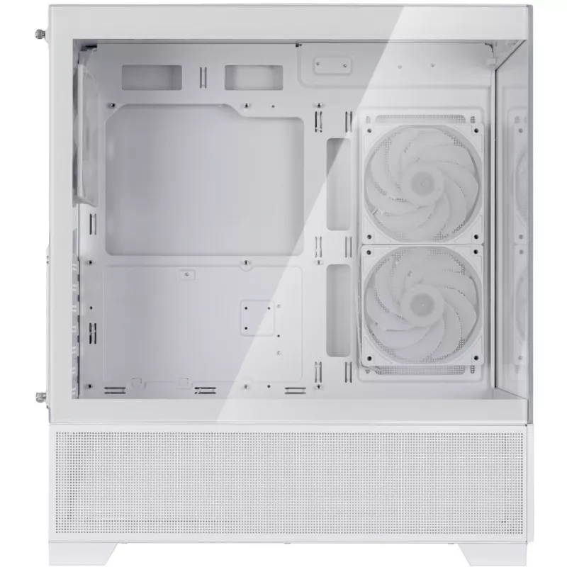 SilverStone Lucid 05 White caja semitorre con diseño panorámico de cristal de 270°