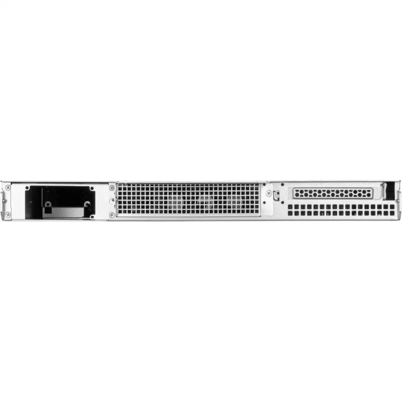 SilverStone RM100 caja rackmount 1U - Mini-ITX, acero, negro