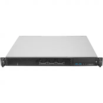 SilverStone RM100 caja rackmount 1U - Mini-ITX, acero, negro