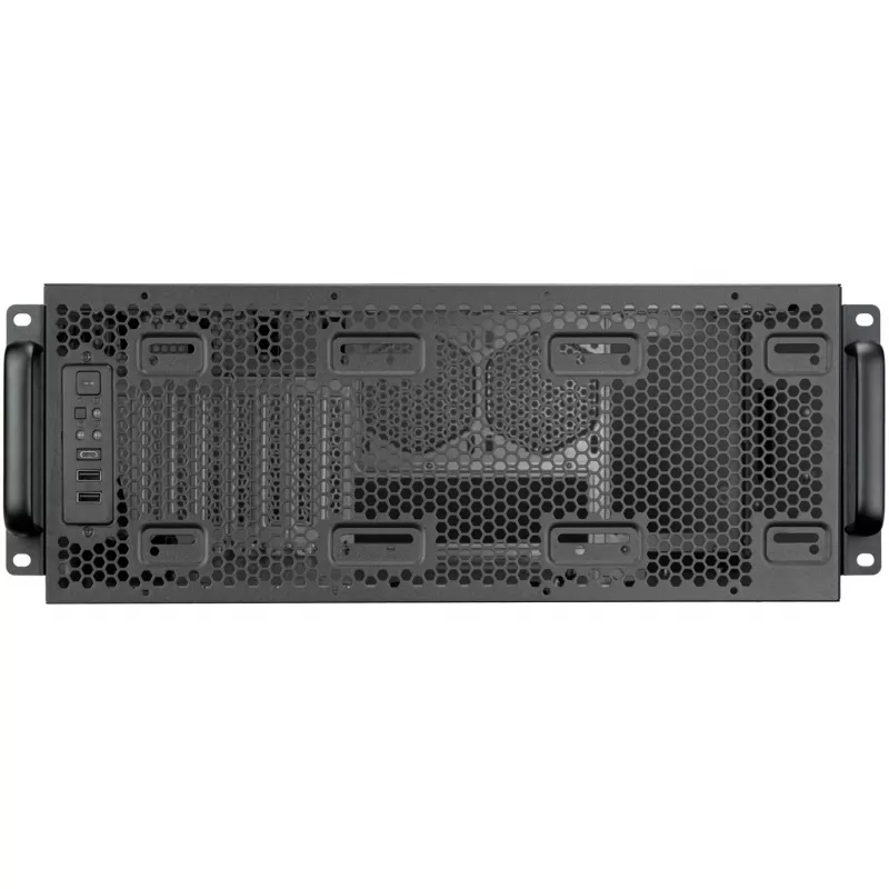 SilverStone RM4A 4U caja de servidor para rack, SSI-EEB, mesh - gris oscuro