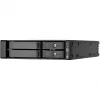 SilverStone SST-FS202B-V2 Bahía de 2 x 3,5 pulgadas SATA hot-swap para bahía de 5,25 pulgadas - Negro