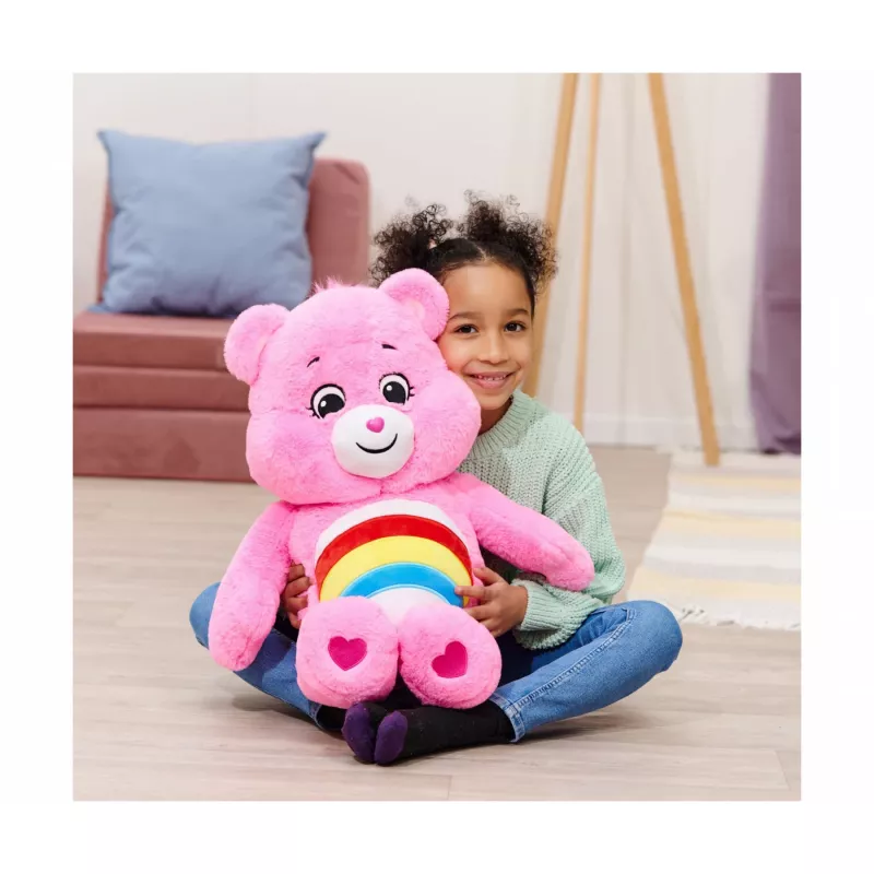 SIMBA-DICKIE Care Bears Cheer Bear Peluche 60 cm Rosa Arcoíris