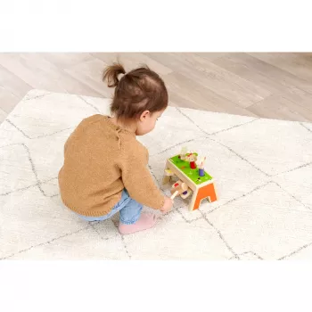 SIMBA-DICKIE juego de martilleo pop-up – juguete de madera con 16 piezas y figuras pop-up