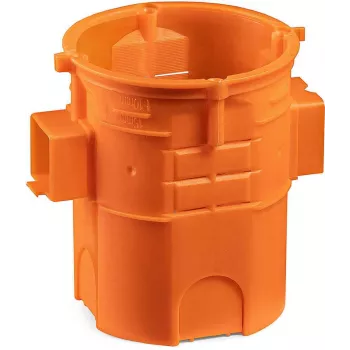 SIMET S60GF Caja de derivación empotrable, conectable, extragrande, 60 mm, naranja