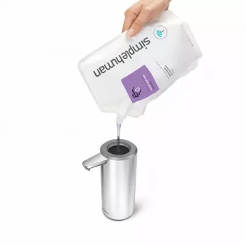 simplehuman Dispensador de jabón sensor recargable 266 ml, acero inoxidable cepillado
