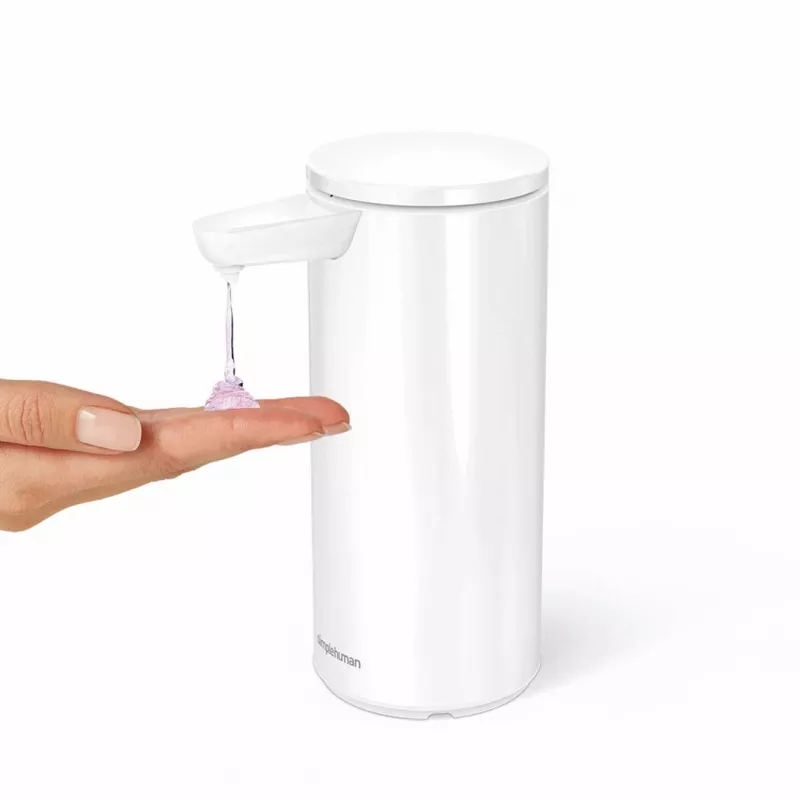 Simplehuman dispensador de jabón con sensor blanco