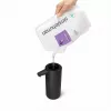 simplehuman ST1084 dispensador de jabón con sensor, acero inoxidable negro, 266 ml, automático sin contacto, sensor de movimiento por infrarrojos, cantidad ajustable, bomba sin obstrucciones, anti-huellas