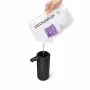 simplehuman ST1084 dispensador de jabón con sensor, acero inoxidable negro, 266 ml, automático sin contacto, sensor de movimiento por infrarrojos, cantidad ajustable, bomba sin obstrucciones, anti-huellas
