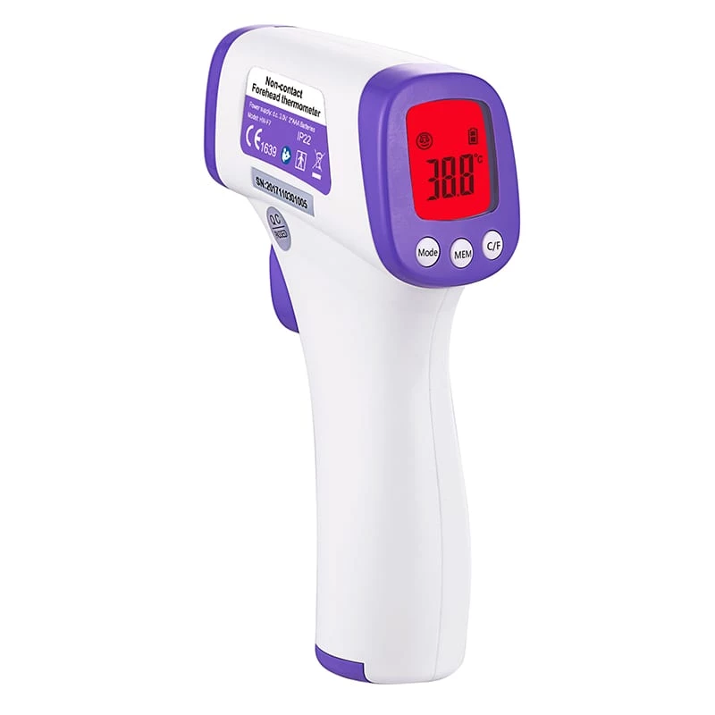 SIMZO HW-F7 Termómetro infrarrojo de mano LED sin contacto