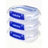 Sistema Plastics 881523 Recipiente rectangular 0,18L transparente 88mm