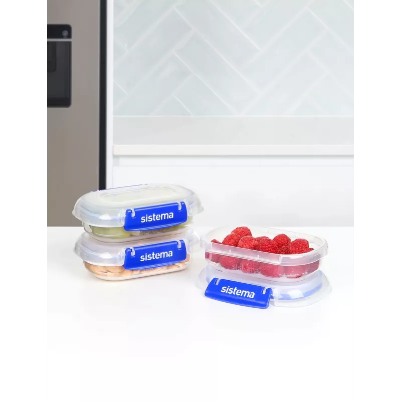 Sistema Plastics 881523 Recipiente rectangular 0,18L transparente 88mm