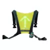 Skateflash chaleco reflectante de seguridad negro verde nailon talla única bicicleta