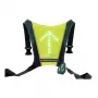 Skateflash chaleco reflectante de seguridad negro verde nailon talla única bicicleta