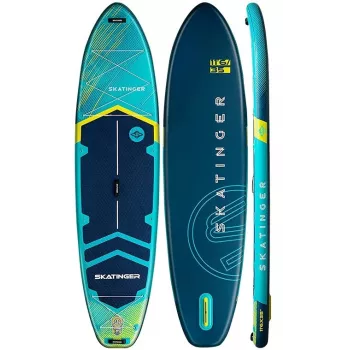 SKATINGER Prana Light Blue Tabla de SUP hinchable 350x89x15 Yoga