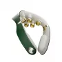 SKG Masajeador de cuello G7 Pro-Fold Green - Masaje por pulsos TENS y EMS con calor, plegable, USB-C