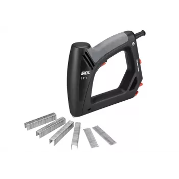 SKIL Grapadora eléctrica 8200AA - Con cable, 220-240V, grapas de 6-14mm, clavos Brad de 15mm