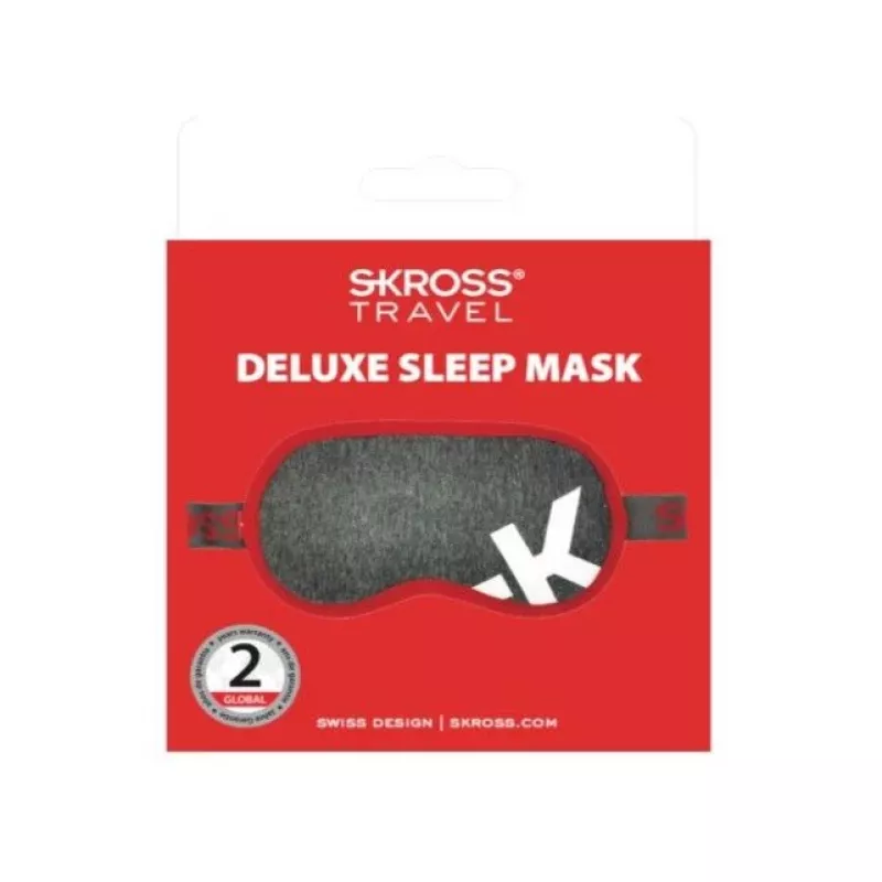 Skross Deluxe antifaz para dormir gris oscuro