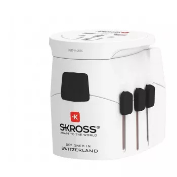 SKROSS Pro Light Adaptador de viaje blanco