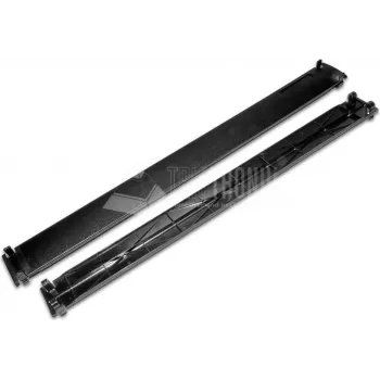 Wirewin Embelecedor 1U sin tornillos negro RAL9005 (BP 1U BL SL)