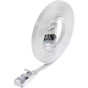Wirewin Cat.6 cable de red SLIM, STP (PIMF), 0,75 m, blanco PKW-STP-SLIM-KAT6 0.75 WS