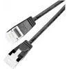 Wirewin PKW-LIGHT-STP-K6A 0.25 SW Cat 6a U/FTP Slim Cable de conexión redondo, 0,25 m, negro, PoE