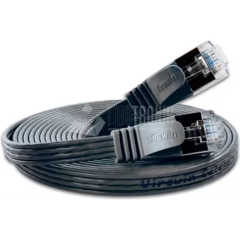 Wirewin Cat6 U/FTP cable de red Ethernet Slim 0,5 m negro PKW-STP-SLIM-KAT6 0.5 SW