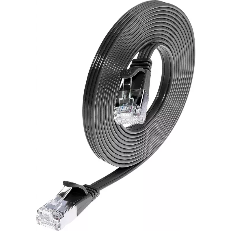 Wirewin Cat6 U/FTP cable de red Ethernet Slim 0,5 m negro PKW-STP-SLIM-KAT6 0.5 SW