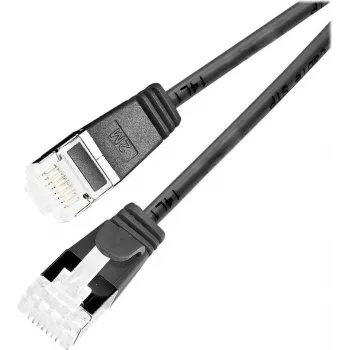 Wirewin Light Cable de red redondo U/FTP Cat 6a negro 0,5 m fino flexible PoE (PKW-LIGHT-STP-K6A 0.5 SW)