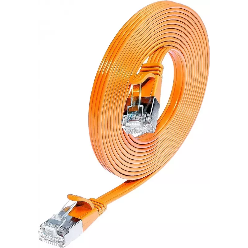 Wirewin SLIM S6 075 OR - Cat.6 cable de red SLIM, STP(PIMF), 0,75 m, naranja PKW-STP-SLIM-KAT6 0.75 OR