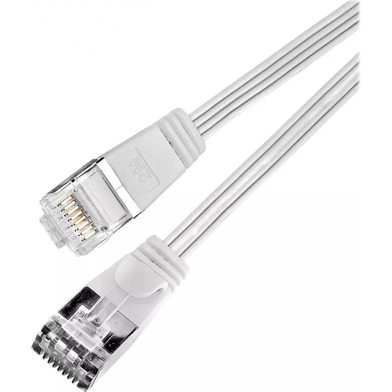 Wirewin SLIM S6 cable patch Ethernet Cat.6 STP PIMF fino blanco de 1,5 m PKW-STP-SLIM-KAT6 1.5 WS
