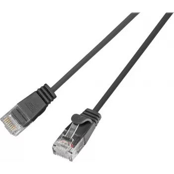 Wirewin SLIM UL6 10 SW - Cable de parcheo Cat.6 SLIM-Light, U/UTP, 10 m, negro PKW-LIGHT-K6 10.0 SW