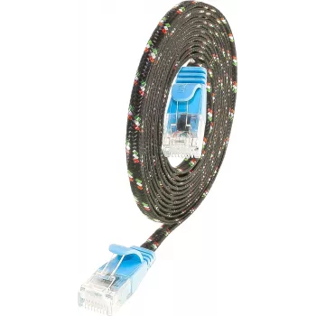 Wirewin SLIM UT6 10 BL - Cable de parcheo Cat.6 Slim-Tough, U/UTP, 10 m, Azul (PKW-TOUGH-K6 10.0 BL)