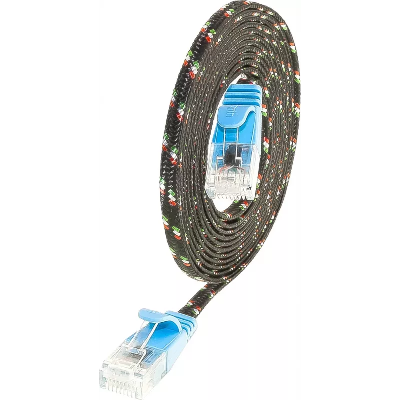 Wirewin SLIM UT6 10 BL - Cable de parcheo Cat.6 Slim-Tough, U/UTP, 10 m, Azul (PKW-TOUGH-K6 10.0 BL)