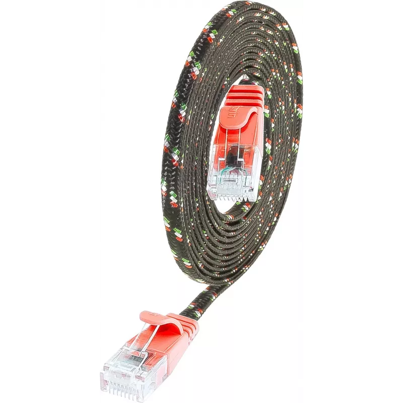 Wirewin SLIM UT6 3 RT - Cable de parcheo Cat.6 Slim-Tough, U/UTP, 3,0 m, rojo PKW-TOUGH-K6 3.0 RT