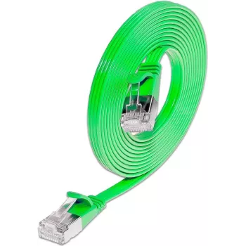 Wirewin Triotronik 0,15 m Cat6 U/FTP Slim Cable de red Ethernet, conector macho RJ-45 a conector macho, verde PKW-STP-SLIM-KAT6 0.15 GN