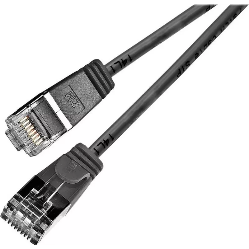 Wirewin Triotronik Cat6 F/FTP cable patch negro de 7,5m PKW-LIGHT-STP-K6 7.5 SW