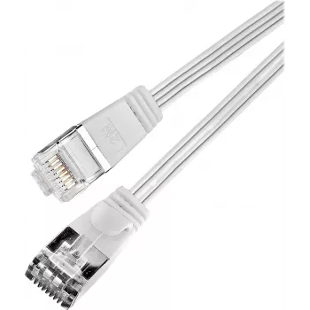 Wirewin Triotronik Cat6 U/FTP Cable de red Ethernet Slim 0,5m blanco PKW-STP-SLIM-KAT6 0.5 WS