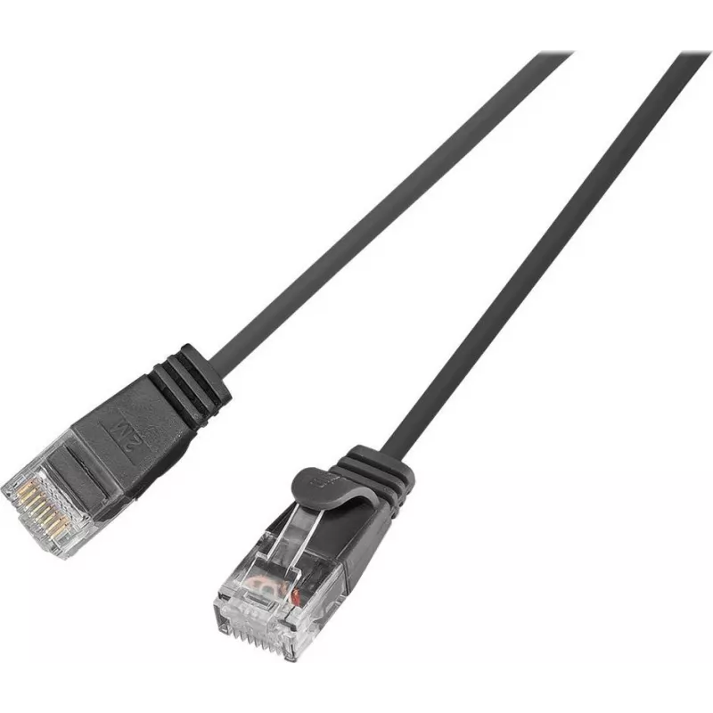 Cable de red patch Wirewin Triotronik PKW-LIGHT-K6 5.0 SW Cat6 U/UTP, conector macho RJ45 a conector macho, 5 m, negro