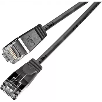 Wirewin Triotronik PKW-LIGHT-STP-K6 0,15 SW Cat6 Cable de red apantallado, conector macho RJ45 a conector macho RJ45, 0,15 m, negro