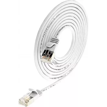 Wirewin Triotronik PKW-LIGHT-STP-K6 0,5 WS Cat6 S/FTP cable de red, conector macho RJ45 a macho, 0,5 m, blanco